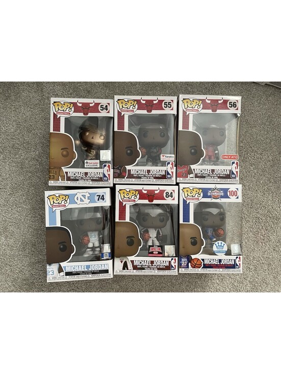 Funko Other - Michael Jordan Funko Pop Lot Of 6 (54, 55, 56, 74, 84, 100)